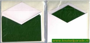 Wekabo vierkante kaart wit / groen (Locatie: LL025 )