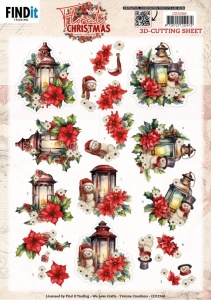 Yvonne Creations knipvel kerstmis lantaarn CD12360 (Locatie: 0614)