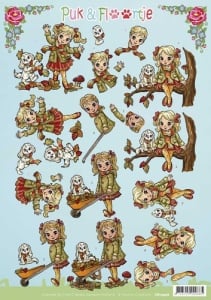 Yvonne Creations knipvel Puk en Floortje CD10946 (Locatie: 1444)