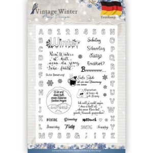 Amy Design Clear Stamp Vintage Winter Duits ADCS10024 (Locatie: 2432)