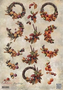 Amy Design knipvel herfstkrans CD10754 (Locatie: 0519)