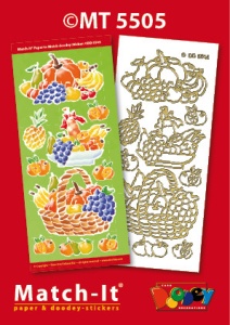 Doodey Match-It knipvel en sticker fruitmanden MT5505 (Locatie: 1727)