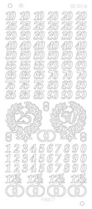 Find It stickervel glanzend zilver jubilieum CD3048 (Locatie: h211)