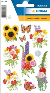 Herma stickers bloemen en vlinders 3 vel 3369 (Locatie: HE055)