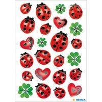 Herma stickers lieveheersbeestjes zilver 2 vel 3529 (Locatie: HE045)