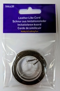 Hobby & Crafting Fun leren koord 1 mm x 5 mtr. bruin 12013-5004