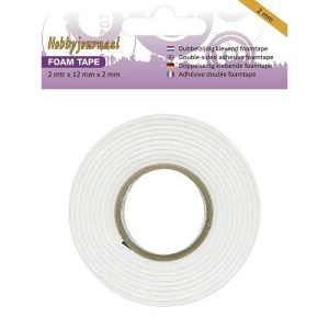 Hobbyjournaal Foam Tape 2 mtr. x 12mm x 2 mm HJTAPE2