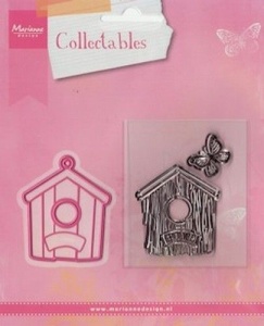 Marianne Design Collectables mal en clearstamp Birdhouse home COL1309 (Locatie: H383 )
