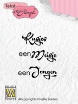 Nellie Snellen Clear Stamp Dutch Texts-3 Kusjes etc. DTCS003 (Locatie: HH015)