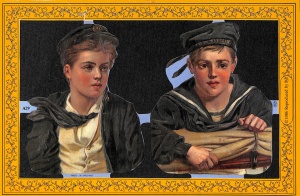 Poezieplaatje Schooljongetjes MLPA29 (Locatie: MP032)