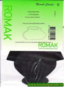 Romak cadeautasjes zwart 5 stuks K5 288 27 (Locatie: 5R )