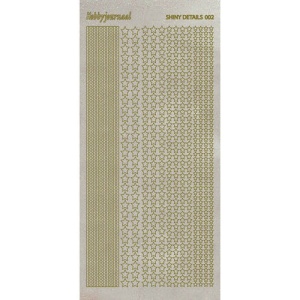Shiny details stickervel glitter goud sterren SDS002TG (Locatie: zz107)