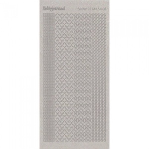 Shiny Details stickervel randjes glitter zilver SDS006TZ (Locatie: b309)