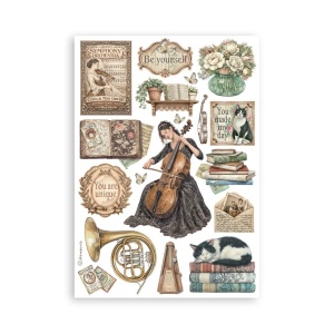 Stamperia washi pad, 14.8x21 cm, 8 vellen SBW34 - Img 7