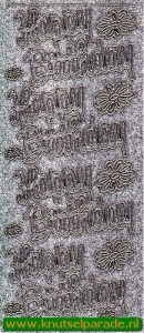 Starform sticker glitter zilver/goud 382 (Locatie: HH119) - Img 2