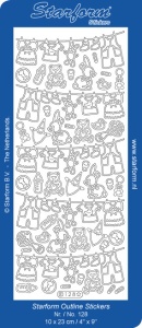Starform sticker goud baby 128 (Locatie: J360)