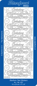 Starform sticker goud Einladung 422 (Locatie: F165)