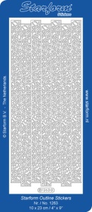 Starform sticker goud randje 1263 (Locatie: L219)