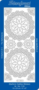 Starform sticker zilver 1130 (Locatie: N164 )