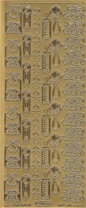 Starform stickervel goud baby 116 (Locatie: B187) - Img 2