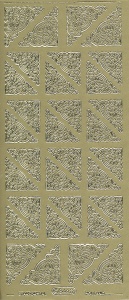 Starform stickervel hoeken goud 844 (Locatie: f113) - Img 2