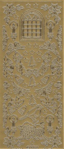 Starform Stickervel kerst goud 953 (Locatie: BB138) - Img 2