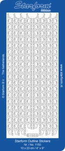 Starform stickervel olifant randje goud 1150 (Locatie: u061)