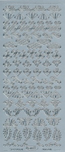 Starform stickervel ornamenten zilver 1022 (Locatie: u195) - Img 2