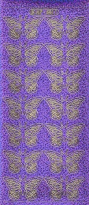 Stickers, butterflies, holographic purple XP5811 (Locatie: j546) - Img 2