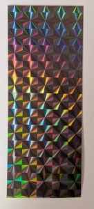 Stickervel holografisch zwart (Locatie: b332)