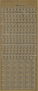 Stickervel kerstversieringen goud DD7037 (Locatie: C150) - Img 2