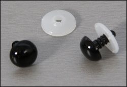 Veiligheidsogen 10 mm zwart 2 stuks 4809910