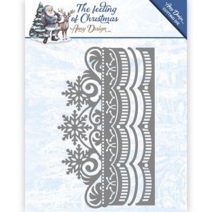 Amy Design snijmal Ice Crystal Border ADD10111 (Locatie: k143)