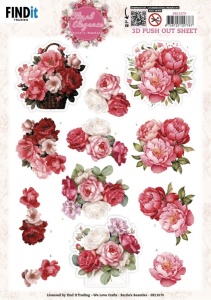 Berries Beauties stansvel Floral Elegance Peony SB11079 (Locatie: 5736)