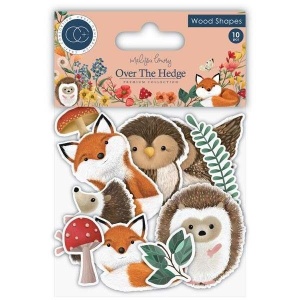Craft Consortium, Over the Hedge, houten figuren, 10 stuks, CCWDNS001