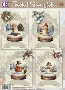 Creatief Art kaartenpakket Frosted Snowglobes RE2530-0188 (Locatie: 5012)