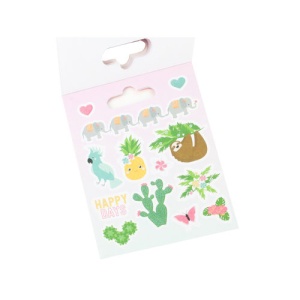 Dovecraft tropical glitter stickerboek, 8 vel (Locatie: c035) - Img 5