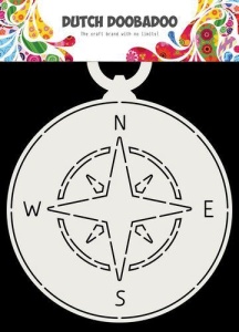 Dutch Doobadoo Fold Card Compass 145 x 190 mm stencil 470.713.717 (Locatie: 1346)