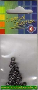 Eyelets metallic gummetal 25 stuks nr. 20413/03 (Locatie: 5RC1 )