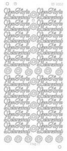 Find It stickervel glanzend goud van harte beterschap CD3002 (Locatie: nn162)