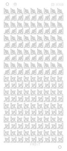Find It stickervel glanzend zilver hoekjes CD3068 (Locatie: k001)