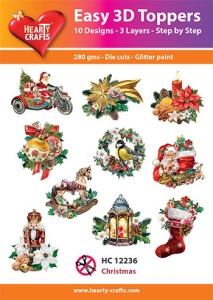Hearty Crafts Easy 3D Toppers Christmas HC12236