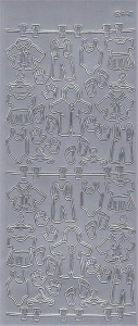 JeJe sticker baby/babykleertjes zilver 640 (Locatie: H389) - Img 2