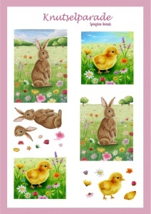 Knutselparade knipvel Springtime Animals