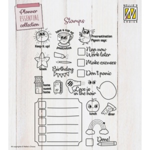 Nellie Snellen Clear Stamp Planner Essential To-do's & More NSCS015 (Locatie: a307)