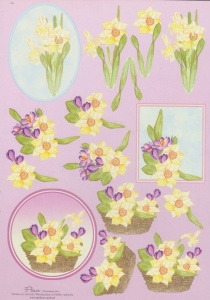 Nielsen cards knipvel bloemen E6 (Locatie: 1452)