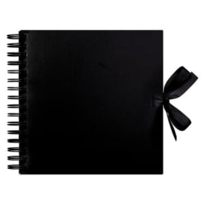 Papermania Scrapbook, 20x20cm, zwart, PMA 101404
