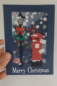 Shaker kaart met postbus en lantaarnpaal - Img 2