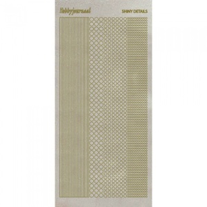 Shiny Details stickervel randjes glitter/goud SDS001TG (Locatie: e021)