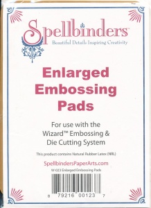 Spellbinders 2 Piece Enlarged Embossing Pads W-023 - Img 2